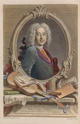 Retrato de Jean-Baptiste Oudry 1686-1755, 1755.