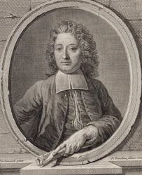 Retrato do compositor Jean-François Lallouette 1651-1728.