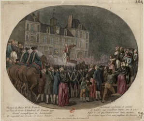 A Execução de Thomas de Mahy, Marquês de Favras 1744-1790, 18 de fevereiro de 1790, 1790, 1790.