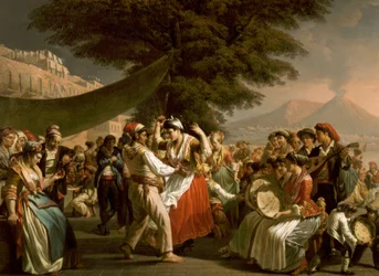 Dança folclórica em Nápoles