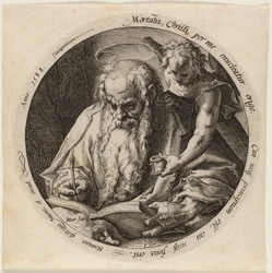 São Mateus, prato um de Os Quatro Evangelistas