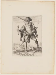 Soldado com arcabuz, de Oficiais e soldados da guarda-costas do Imperador Rodolfo II