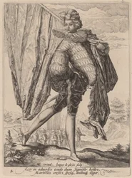 Soldado armado com espada e escudo
