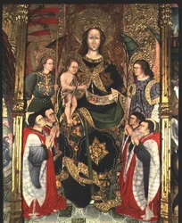 Madonna e Child, painel central do Altar da Paeria dedicado a São Miguel