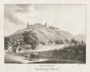 Baixa Áustria, abadia beneditina Gottereich, 1819.