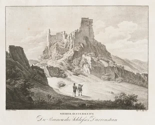 Baixa Áustria, as ruínas do castelo.