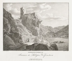 Baixa Áustria, ruínas do castelo Werfenstein.
