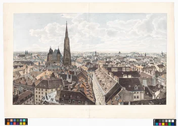 Panorama de Viena para leste a partir da Igreja de São Pedro