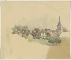Aldeia com igreja