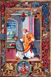 Anton Kress e St. Lawrence, página de um missal