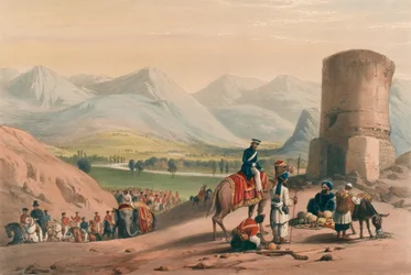 The Valley of Maidan, c.1839 (litografia, colorido)