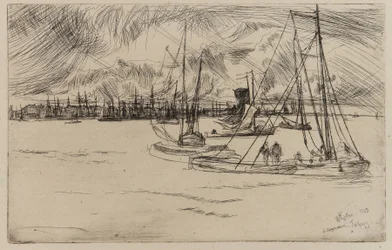 Amsterdã, do Tolhuis, 1863.