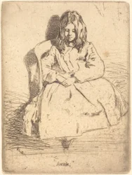 Annie sentada, 1858.