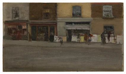 Chelsea Shops, início da década de 1880 (óleo sobre painel de madeira)