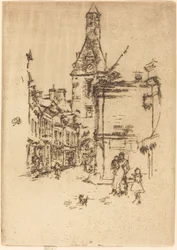 Relógio-Tower, Amboise, 1888.