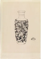 Vaso cilíndrico com pescoço grosso, 1876.