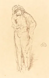 Figura drapeada, em pé, 1891.