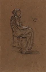Figura feminina, sentada, 1870-1873.