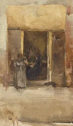 Figuras em uma entrada, c.1897-99