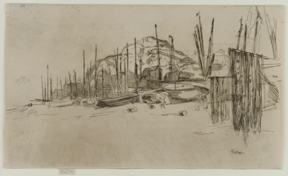 Barcos de Pesca, Hastings, 1877.