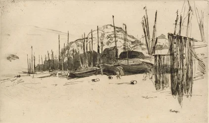Barcos de Pesca, Hastings, 1877.