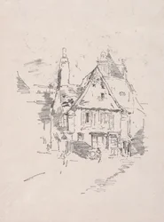 Telhados de duas águas, Vitré, 1893.