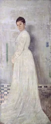Harmony in White and Blue, c.1860 (óleo sobre tela)