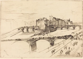 Isle de la Cite, Paris, 1859.