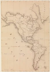 Mapa do Hemisfério Ocidental (do Sketchbook)