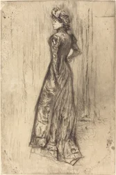 Matilde, em pé, c. 1873.
