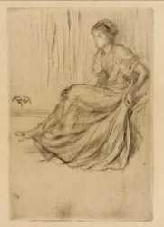 Modelo sentado, 1873.
