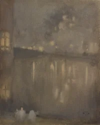 Nocturne: Gray and GoldCanal, Holanda, 1882.