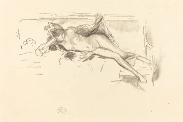 Modelo nu, reclinado, 1893.