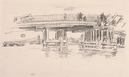 Ponte velha de Battersea, 1879.
