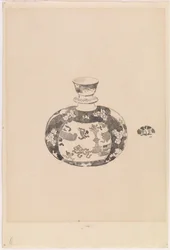Frasco de gengibre oviforme com tampa em forma de sino, 1878.