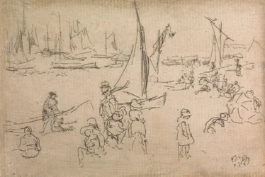 Portsmouth Children, de um conjunto de doze gravuras intitulado The Naval Review, 1887