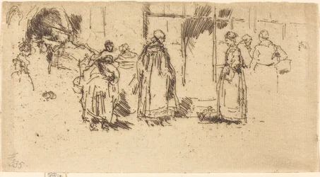 Poultry Market, Loches, 1888.