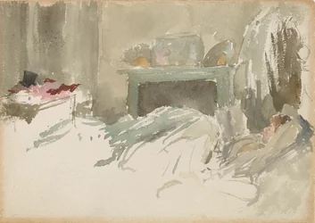 Descansando na Cama, 1883-1884.