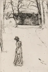 Speke Hall: The Avenue, 1870.