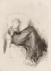 Estudo - Maude Sentado, 1878.