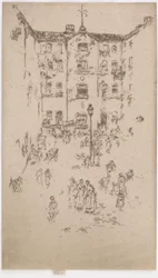 The Courtyard, Bruxelas, 1887.
