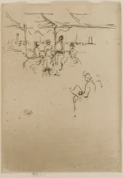 The Landing Stage, Cows, 1887.