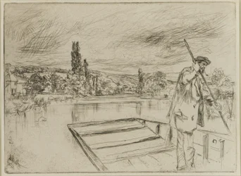 The Punt, 1861 (gravura no papel)