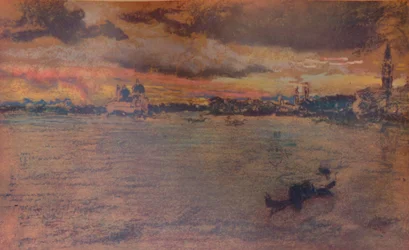 A tempestade, pôr do sol, 1880, 1904