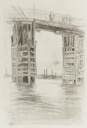 A ponte alta, 1878 (lithotint no papel)
