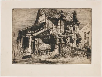 O Cortiço Inseguro. Uma das doze gravuras da Nature The French Set, 1858.