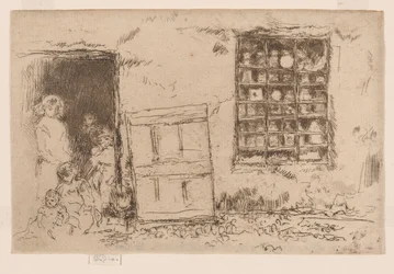 A loja de doces da aldeia, c.1884-86 (gravura; tinta sobre papel)