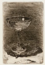O copo de vinho, 1858.