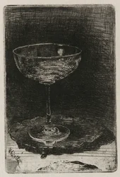 O copo de vinho, 1858.