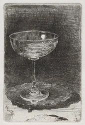 O copo de vinho, 1858.